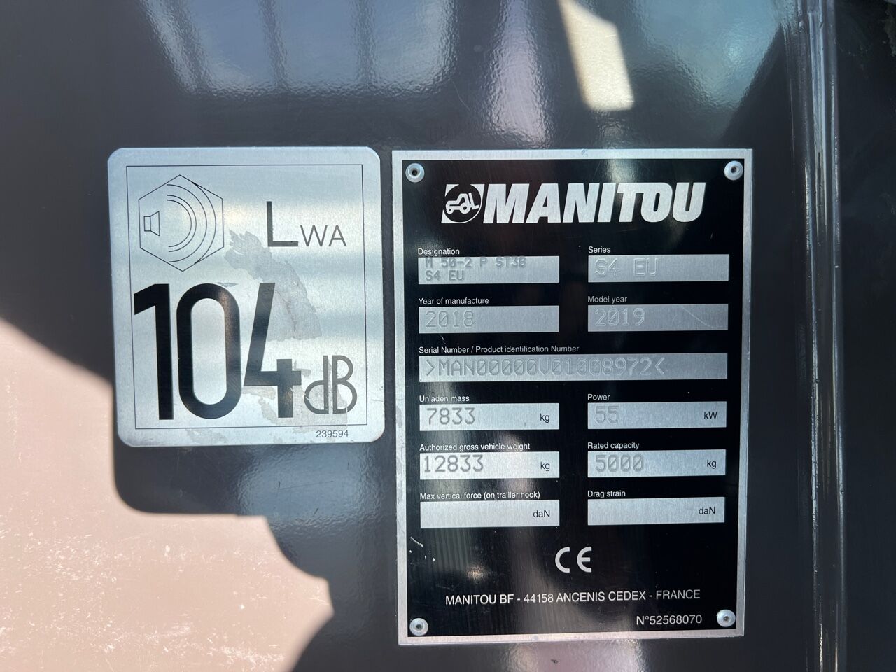 Chariot élévateur Manitou M50-2 ST3B S4 EU 5 tonnes – 2019, moteur Perkins 75 CV – Image 21