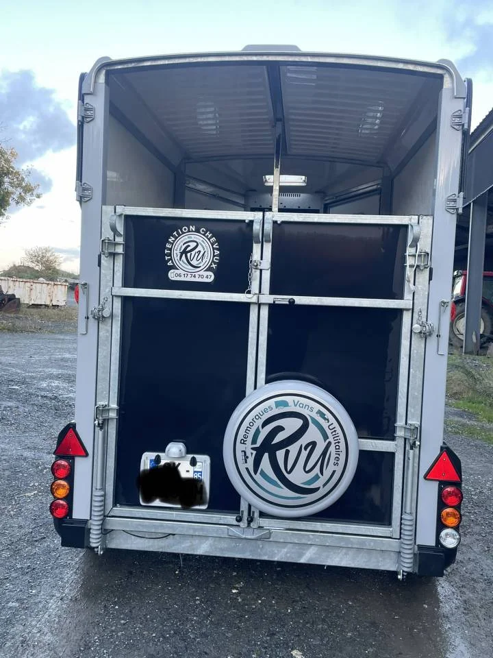 Van chevaux Ifor Williams HB 506 – 2 places – PTAC 2 600 kg – Plancher aluminium – Image 2