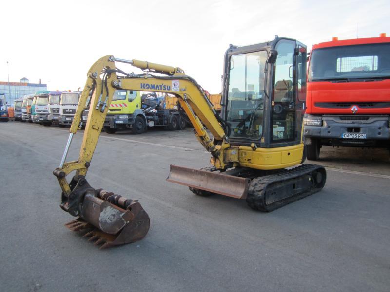 Mini-pelle Komatsu PC26MR-3 Diesel 2013 – 4 132 h, 21 ch, 3 godets et attache rapide